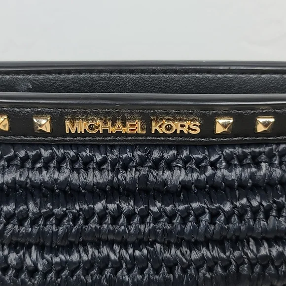 Michael Kors Livia Small Cloud Clutch – Black, NWT (MSRP: $448)